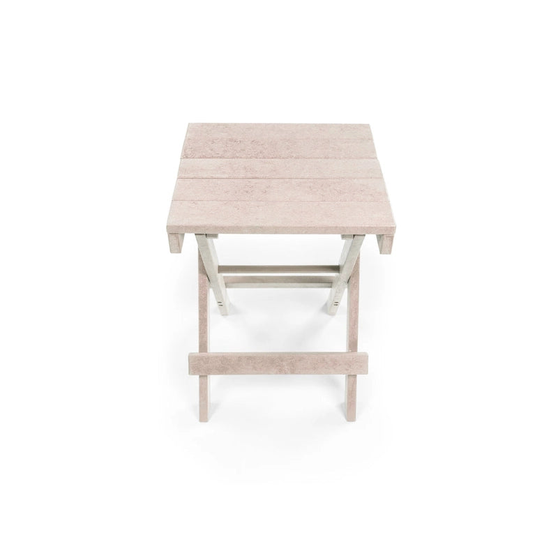 Table de bistrot pliante d'extérieur San Juan, entièrement assemblée et résistante aux intempéries, en PEHD recyclé