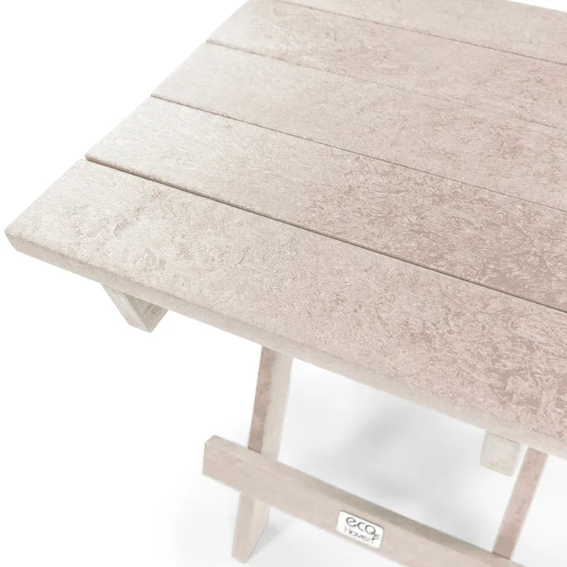 Table de bistrot pliante d'extérieur San Juan, entièrement assemblée et résistante aux intempéries, en PEHD recyclé