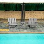 Table de bistrot pliante d'extérieur San Juan, entièrement assemblée et résistante aux intempéries, en PEHD recyclé