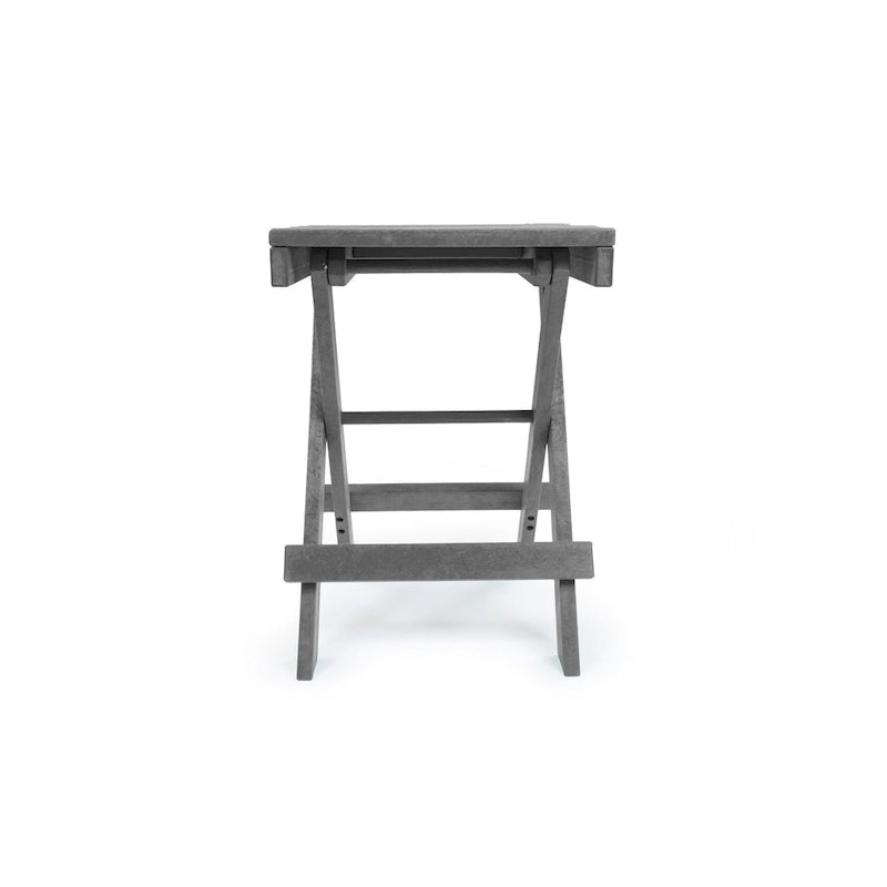 Table de bistrot pliante d'extérieur San Juan, entièrement assemblée et résistante aux intempéries, en PEHD recyclé