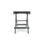 Table de bistrot pliante d'extérieur San Juan, entièrement assemblée et résistante aux intempéries, en PEHD recyclé