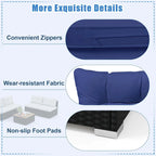 Ensemble de mobilier de jardin Costway 5 pièces avec coussins d'assise et de dossier en acacia - Voir les détails