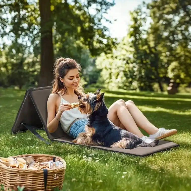 Lot de 2 chaises de plage pliantes et légères Sunjoy, idéales pour le camping et les voyages.