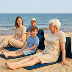 Lot de 2 chaises de plage pliantes et légères Sunjoy, idéales pour le camping et les voyages.