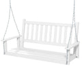 Costway 2-Person Wooden Outdoor Porch Swing Heavy Duty Patio Hanging - See Details