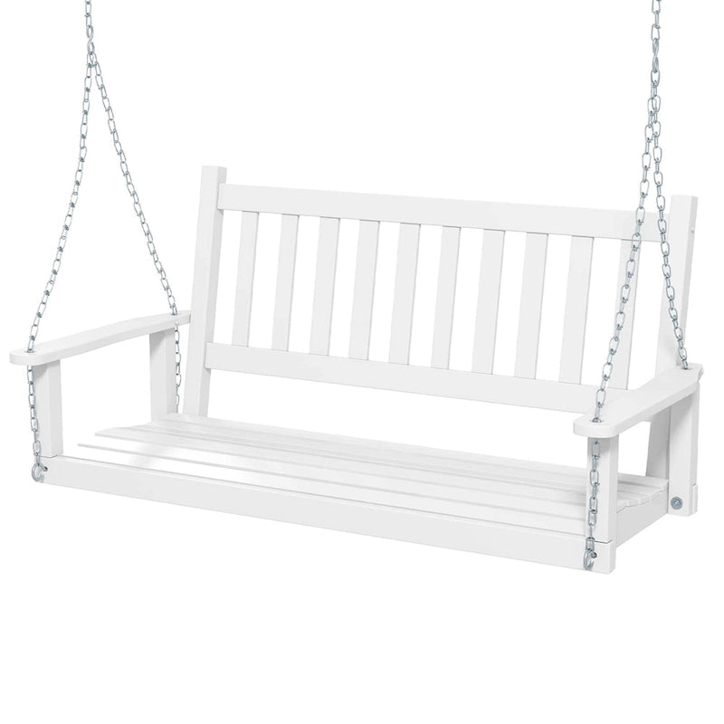 Costway 2-Person Wooden Outdoor Porch Swing Heavy Duty Patio Hanging - See Details
