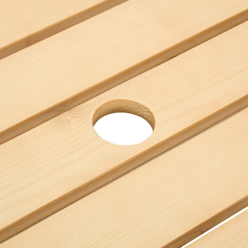 Ensemble table de pique-nique d'extérieur avec bancs pour jardin, cour, porche, terrasse