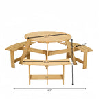 Ensemble table de pique-nique d'extérieur avec bancs pour jardin, cour, porche, terrasse