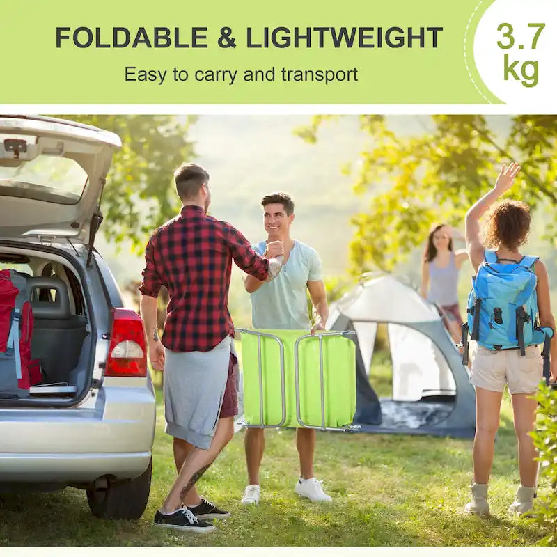 Chaises longues pliantes Outsunny avec coussin, dossier inclinable et maille respirante pour la plage, le jardin et la terrasse.