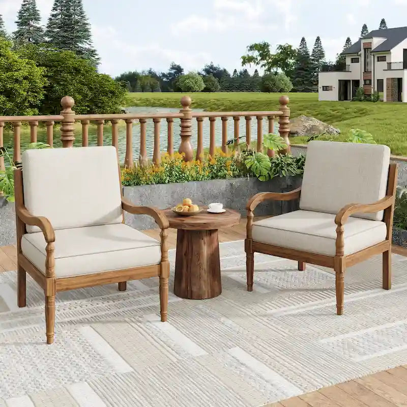 Christopher Knight Home - Fauteuil club d'extérieur Jasie en bois d'acacia