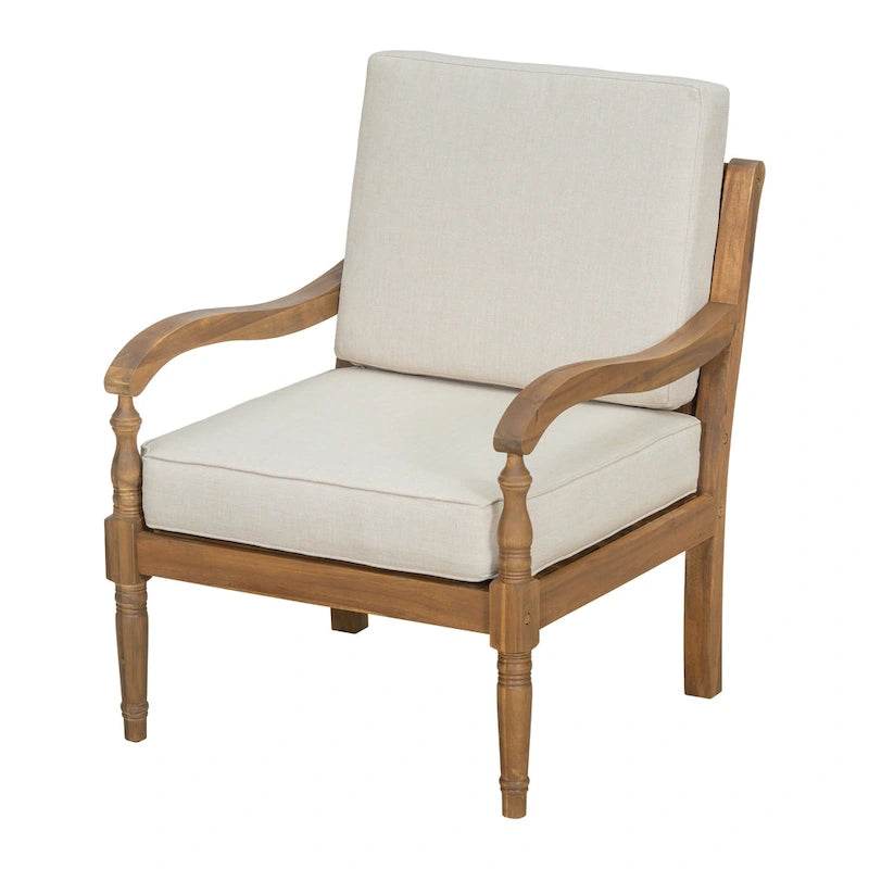 Christopher Knight Home - Fauteuil club d'extérieur Jasie en bois d'acacia