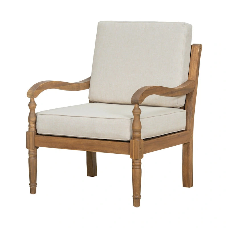 Christopher Knight Home - Fauteuil club d'extérieur Jasie en bois d'acacia