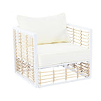 Ensemble de canapé d'extérieur sectionnel contemporain en métal 7 pièces, mobilier de patio résistant aux intempéries avec coussins moelleux et table basse.