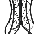 Table d'appoint ronde d'extérieur en céramique, colorée et noire