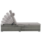 GDFStudio - Ensemble de 2 chaises longues d'extérieur Amelia avec inclinaison réglable et table d'appoint pour se détendre au bord de la piscine