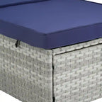 GDFStudio - Ensemble de 2 chaises longues d'extérieur Amelia avec inclinaison réglable et table d'appoint pour se détendre au bord de la piscine
