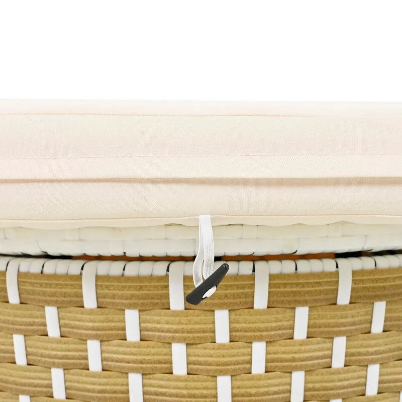 Ensemble canapé d'angle rond pour terrasse, méridienne en rotin bicolore avec auvent rétractable et assise modulable