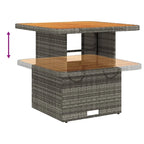 Ensemble bistro vidaXL Gris, marron, gris foncé - 31,5 x 31,5 x 28,0