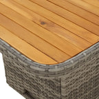 Ensemble bistro vidaXL Gris, marron, gris foncé - 31,5 x 31,5 x 28,0
