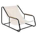 Ensemble de 3 chaises longues d'extérieur pour terrasse, jardin, plage, salon de jardin, fauteuils d'appoint et table d'appoint en acacia