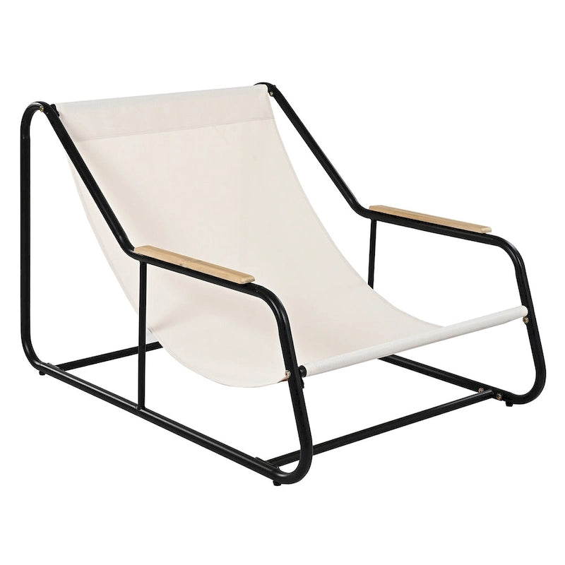 Ensemble de 3 chaises longues d'extérieur pour terrasse, jardin, plage, salon de jardin, fauteuils d'appoint et table d'appoint en acacia