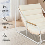 Ensemble de 3 chaises longues d'extérieur pour terrasse, jardin, plage, salon de jardin, fauteuils d'appoint et table d'appoint en acacia