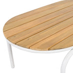 Ensemble de 3 chaises longues d'extérieur pour terrasse, jardin, plage, salon de jardin, fauteuils d'appoint et table d'appoint en acacia