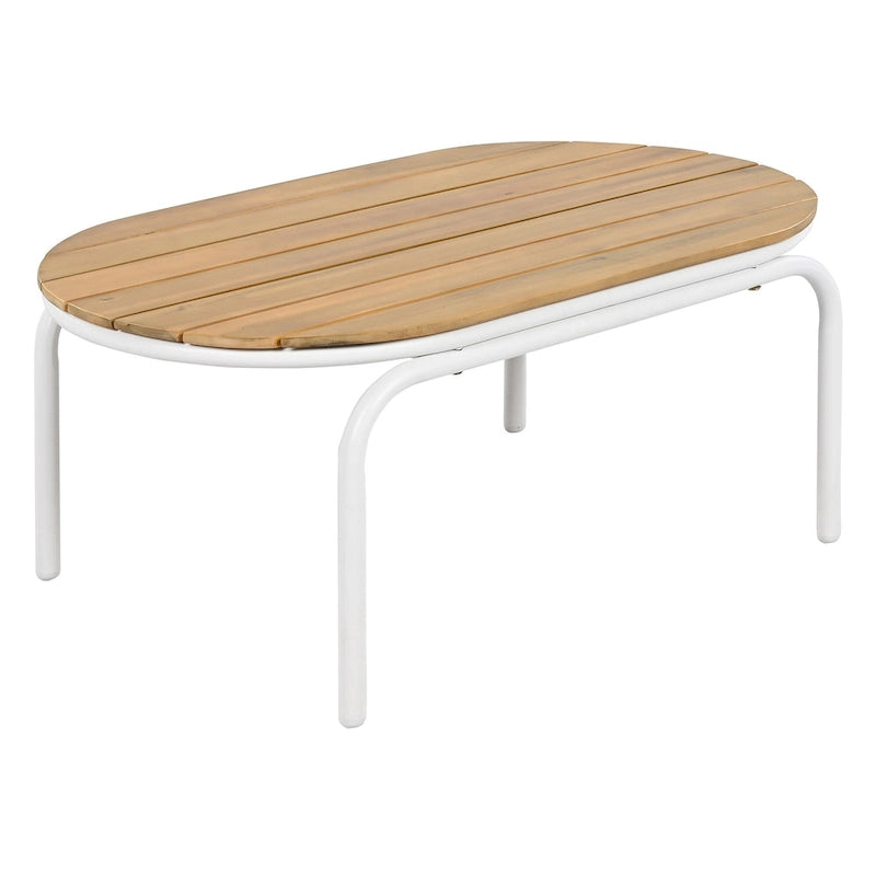 Ensemble de 3 chaises longues d'extérieur pour terrasse, jardin, plage, salon de jardin, fauteuils d'appoint et table d'appoint en acacia