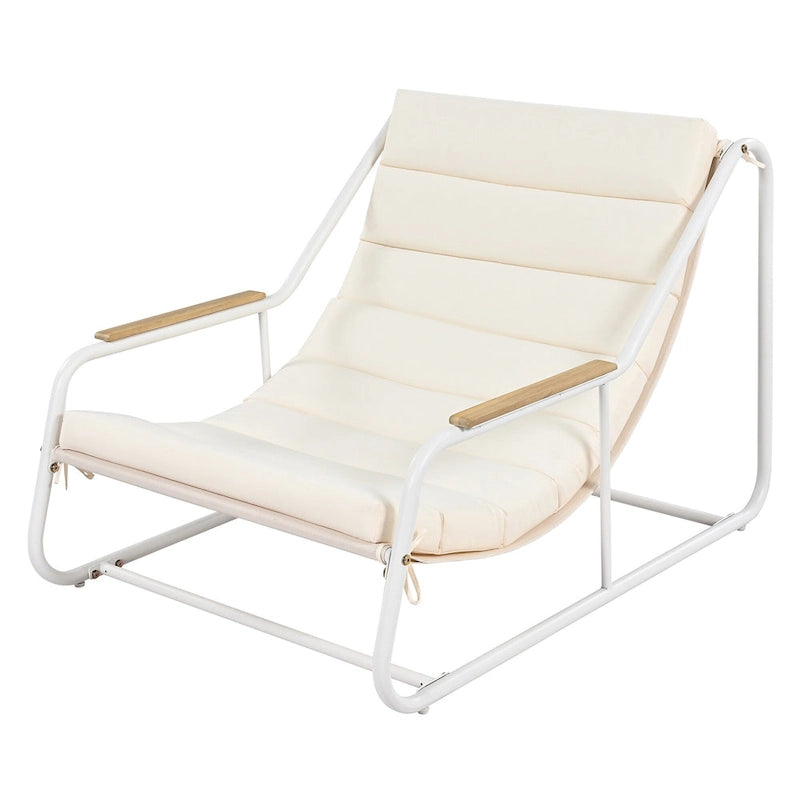 Ensemble de 3 chaises longues d'extérieur pour terrasse, jardin, plage, salon de jardin, fauteuils d'appoint et table d'appoint en acacia