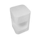 Table d'appoint asymétrique Grover Outdoor en imitation pierre