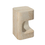 Table d'appoint asymétrique Grover Outdoor en imitation pierre