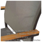 Ensemble de salle à manger d'extérieur Catania 11 pièces en aluminium gris foncé avec sac de rangement couleur étain - Non disponible