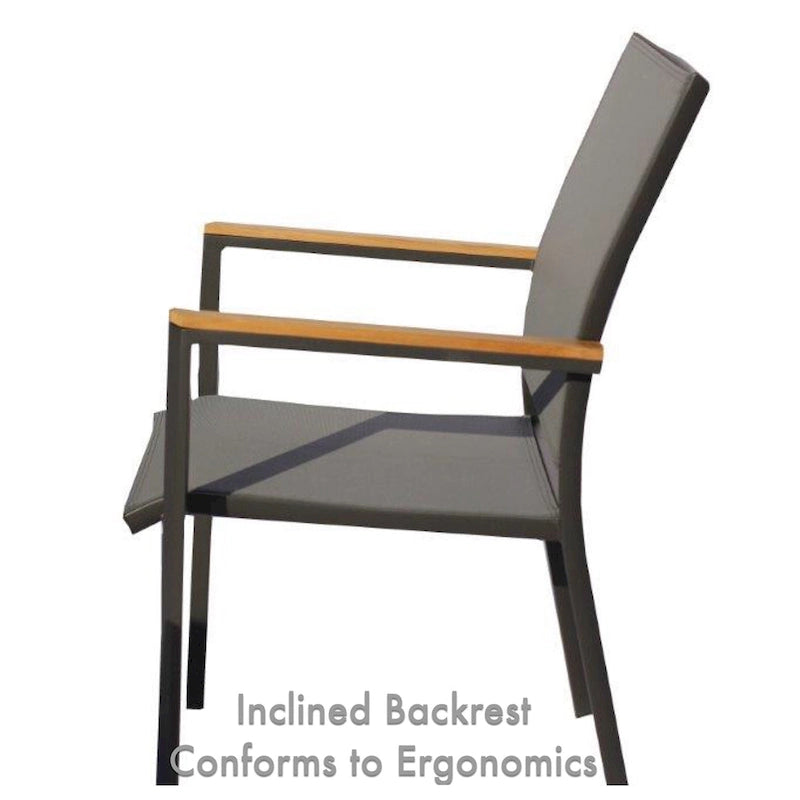 Ensemble de salle à manger d'extérieur Catania 11 pièces en aluminium gris foncé avec sac de rangement couleur étain - Non disponible