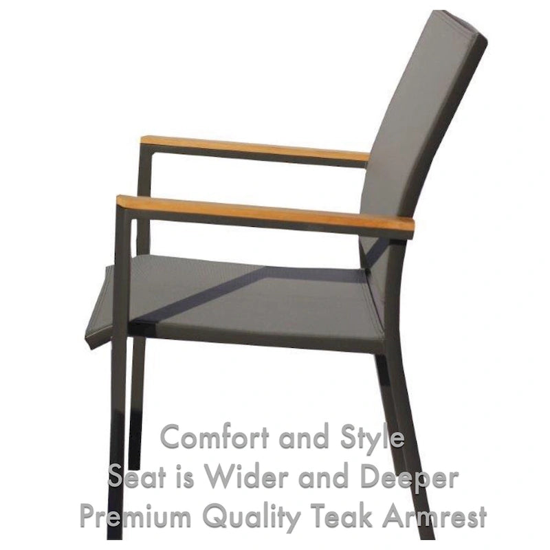 Ensemble de salle à manger d'extérieur Catania 11 pièces en aluminium gris foncé avec sac de rangement couleur étain - Non disponible