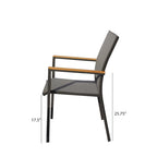 Ensemble de salle à manger d'extérieur Catania 11 pièces en aluminium gris foncé avec sac de rangement couleur étain - Non disponible