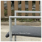 Ensemble de salle à manger d'extérieur Vesuvio 11 pièces en aluminium gris clair avec ensemble de chaises longues gris nuit - Non disponible