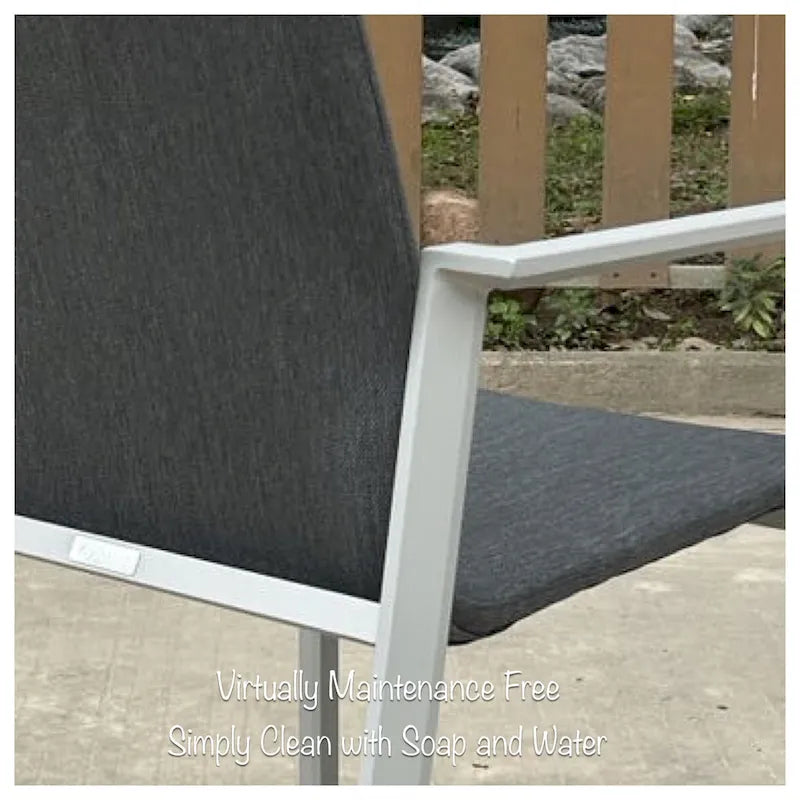 Ensemble de salle à manger d'extérieur Vesuvio 11 pièces en aluminium gris clair avec ensemble de chaises longues gris nuit - Non disponible