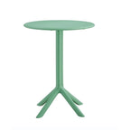 Ensemble bistro d'extérieur 3 pièces, 2 chaises empilables et 1 table, en résine durable pour balcon, terrasse, jardin