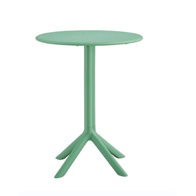 Ensemble bistro d'extérieur 3 pièces, 2 chaises empilables et 1 table, en résine durable pour balcon, terrasse, jardin