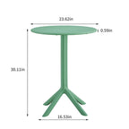 Ensemble bistro d'extérieur 3 pièces, 2 chaises empilables et 1 table, en résine durable pour balcon, terrasse, jardin