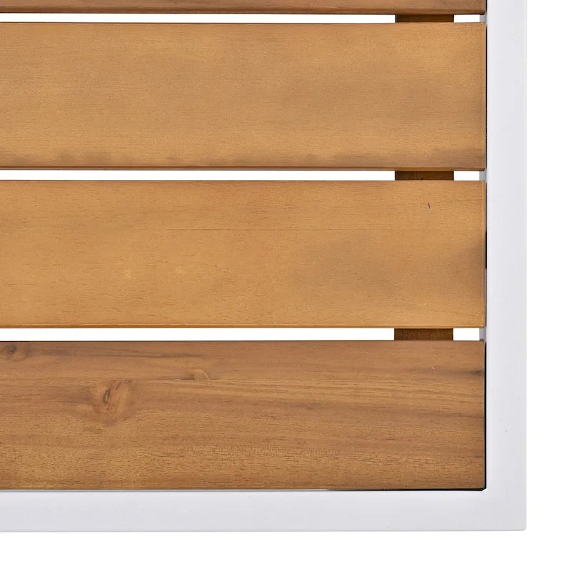 Ensemble de canapé d'angle 8 pièces pour patio avec table basse