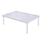 Ensemble de canapé d'angle 8 pièces pour patio avec table basse