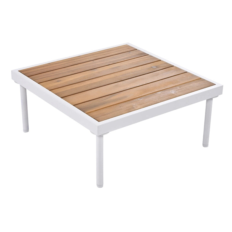 Ensemble de canapé d'angle 8 pièces pour patio avec table basse