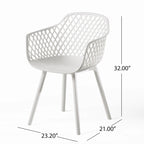 Chaise de salle à manger d'extérieur