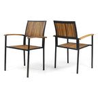 Chaise en bois et métal