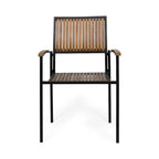 Chaise en bois et métal