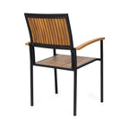 Chaise en bois et métal