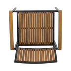 Chaise en bois et métal