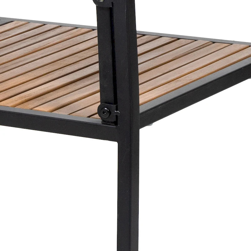 Chaise en bois et métal