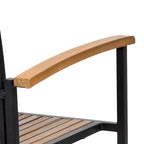 Chaise en bois et métal